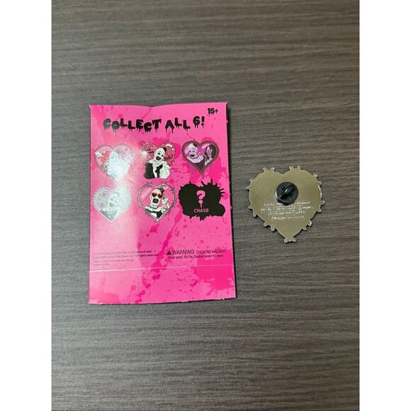 Terrifier Art The Clown Heart Frame Mystery Enamel Pin - Style B - Picture 2 of 2